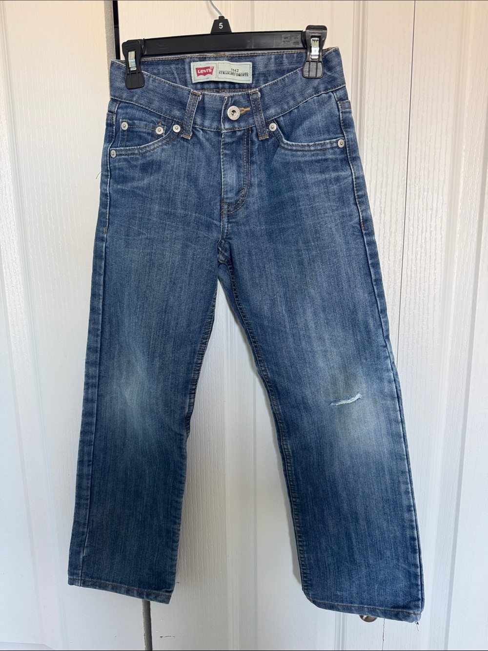Levi's Boy’s Medium Blue Relaxed Straight Jeans Size 8 Regular